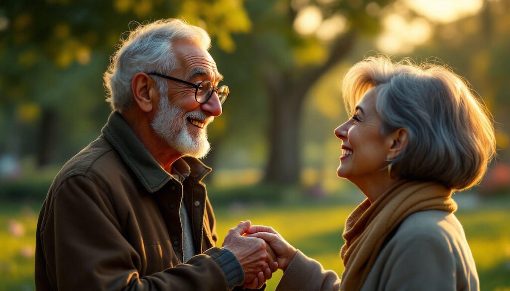 A man and a woman are mentally mature for the first time